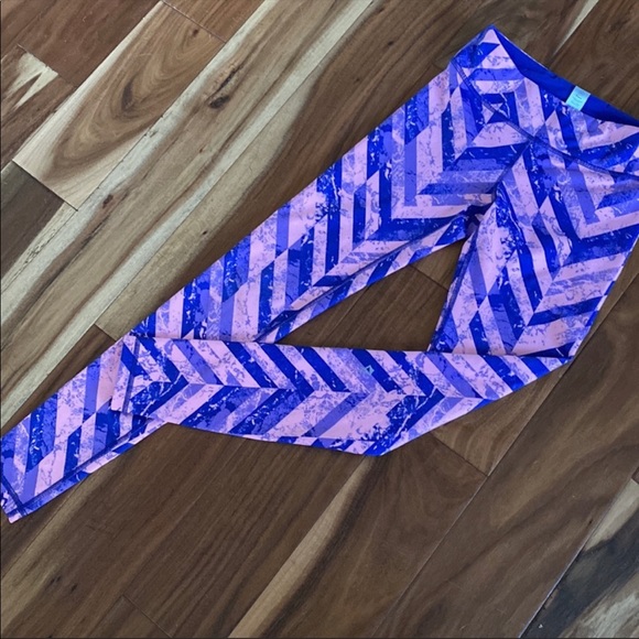 Ivivva by Lululemon Purple Pink Geometric Print Leggings 10 - Picture 6 of 6